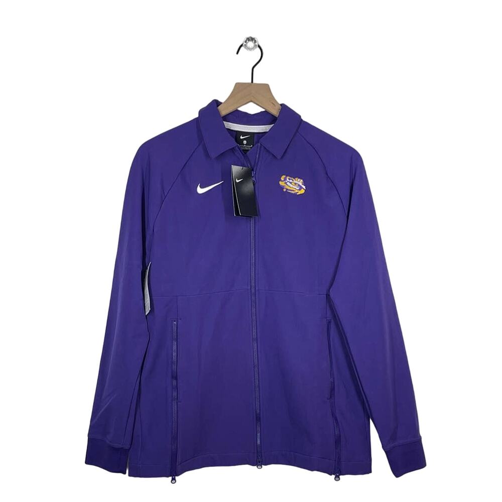 NEW Nike Purple LSU Tigers Therma Midweight Full Zip Jacket Women's Size Medium
